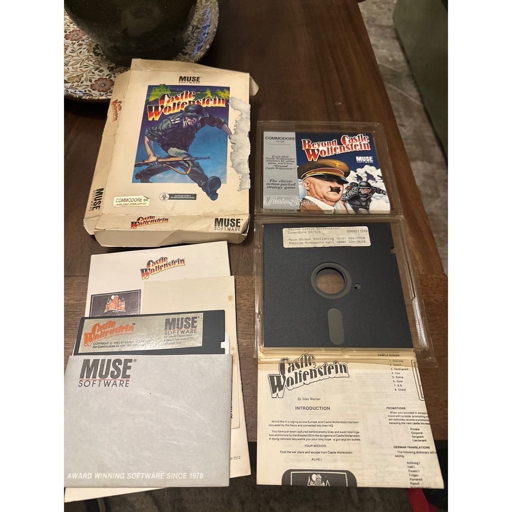 Castle Wolfenstein & Beyond Castle Wolfenstein Commodore 64 64/128 Muse Software